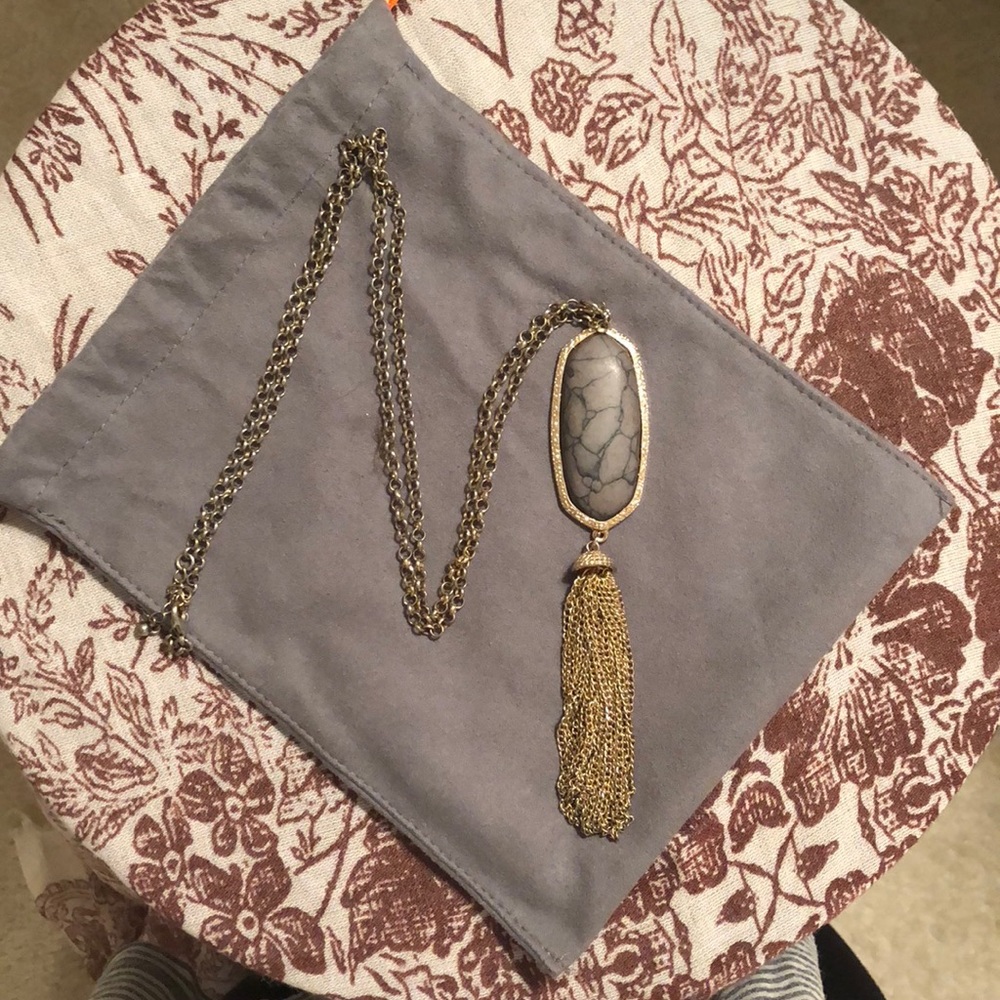 🔨Marble stone mixed metal necklace🔨